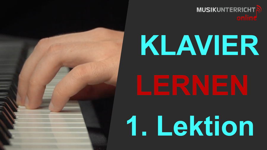 Klavier lernen in 8 Wochen? Klar geht das! In der 1. Lektion lernst Du die richtige Körper- und Fingerhaltung sowie das Spiel mit beiden Händen