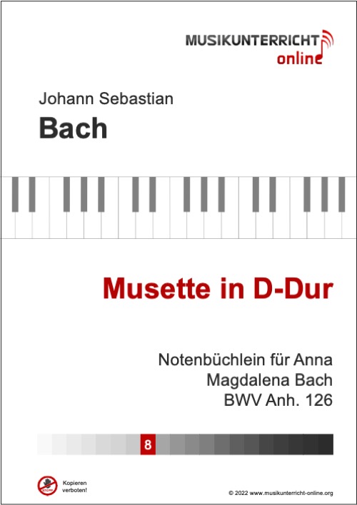 Vorschaubild Noten Titelseite J. S. Bach - Präludium in c-Moll (BWV 999)