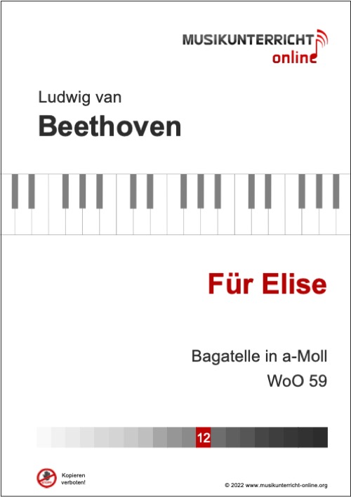 Vorschaubild Noten Titelseite Beethoven Für Elise