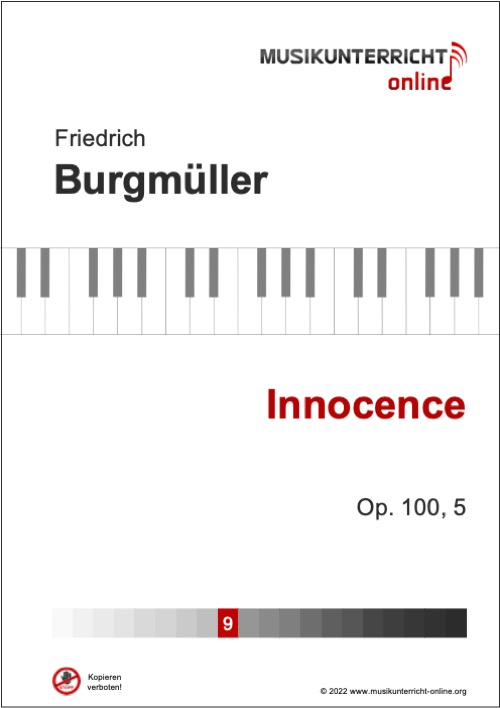 Vorschaubild Noten Titelseite Burgmüller Innocence