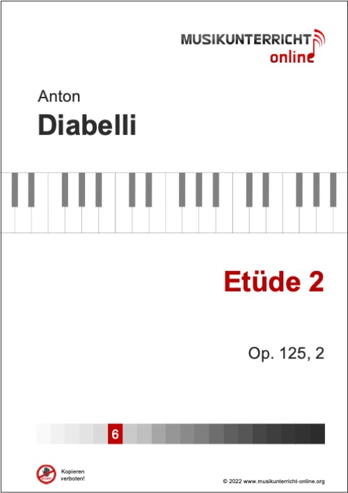 Vorschaubild Noten Titelseite Diabelli Etüde 2 - Op. 125,2