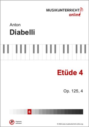 Vorschaubild Noten Titelseite Diabelli Etüde 4 - Op. 125,4