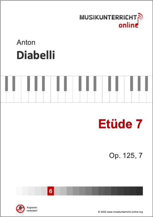Vorschaubild Noten Titelseite Diabelli Etüde 7 - Op. 125,7