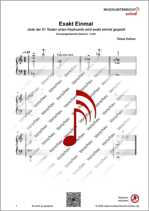 Produkt_Vorschau_Kettner_Exakt_Einmal_2 Vorschaubild Noten S. 1 Kettner Exakt Einmal