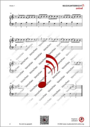 Vorschaubild Noten S. 2 Löschhorn Etüde 1, Op. 181, 1