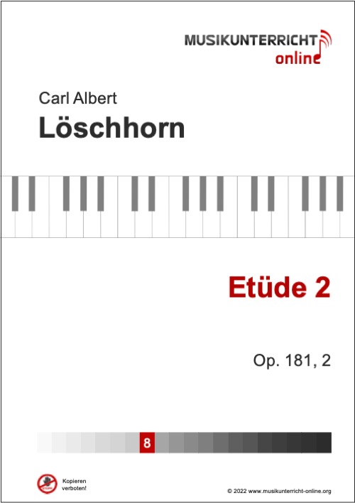 Vorschaubild Noten Titelseite Löschhorn Etüde 2, Op. 181, 2