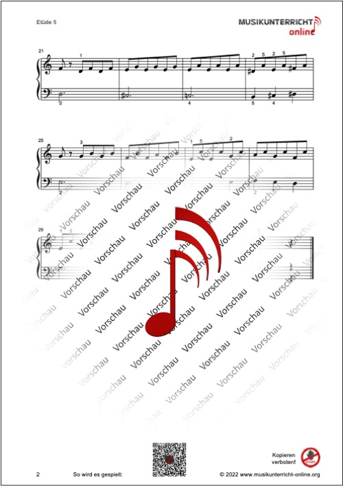 Vorschaubild Noten S. 2 Löschhorn Etüde 5, Op. 181, 5