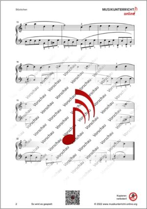 Vorschaubild Noten S. 2 R. Schumann Stückchen, Album für die Jugend, Op. 68, 5