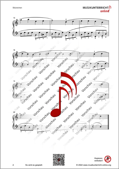 Vorschaubild Noten S. 2 R. Schumann Stückchen, Album für die Jugend, Op. 68, 5