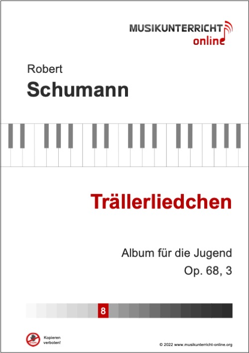 Vorschaubild Noten Titelseite R. Schumann Trällerliedchen, Album für die Jugend, Op. 68, 3