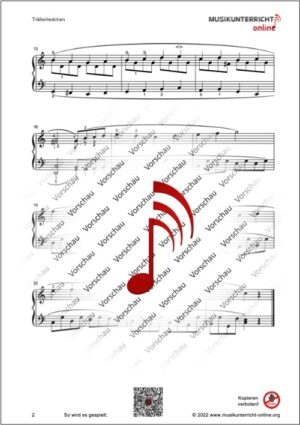 Vorschaubild Noten S. 1 R. Schumann S. 2, Album für die Jugend, Op. 68, 3