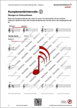 Vorschaubild Lehrmaterial S. 3 Intervalle bestimmen mit Komplementärintervallen