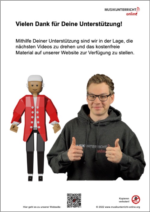Vorschaubild Danke für Unterstützung