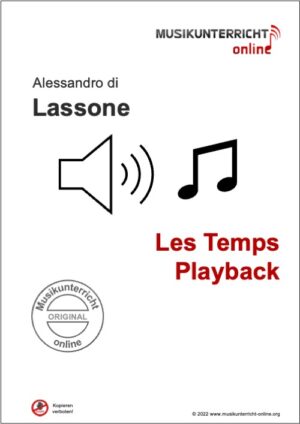 Produktbild Vorschau Titelbild Lassone Les Temps Playback