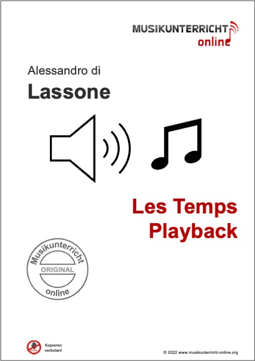 Produktbild Vorschau Titelbild Lassone Les Temps Playback